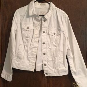 White jean jacket